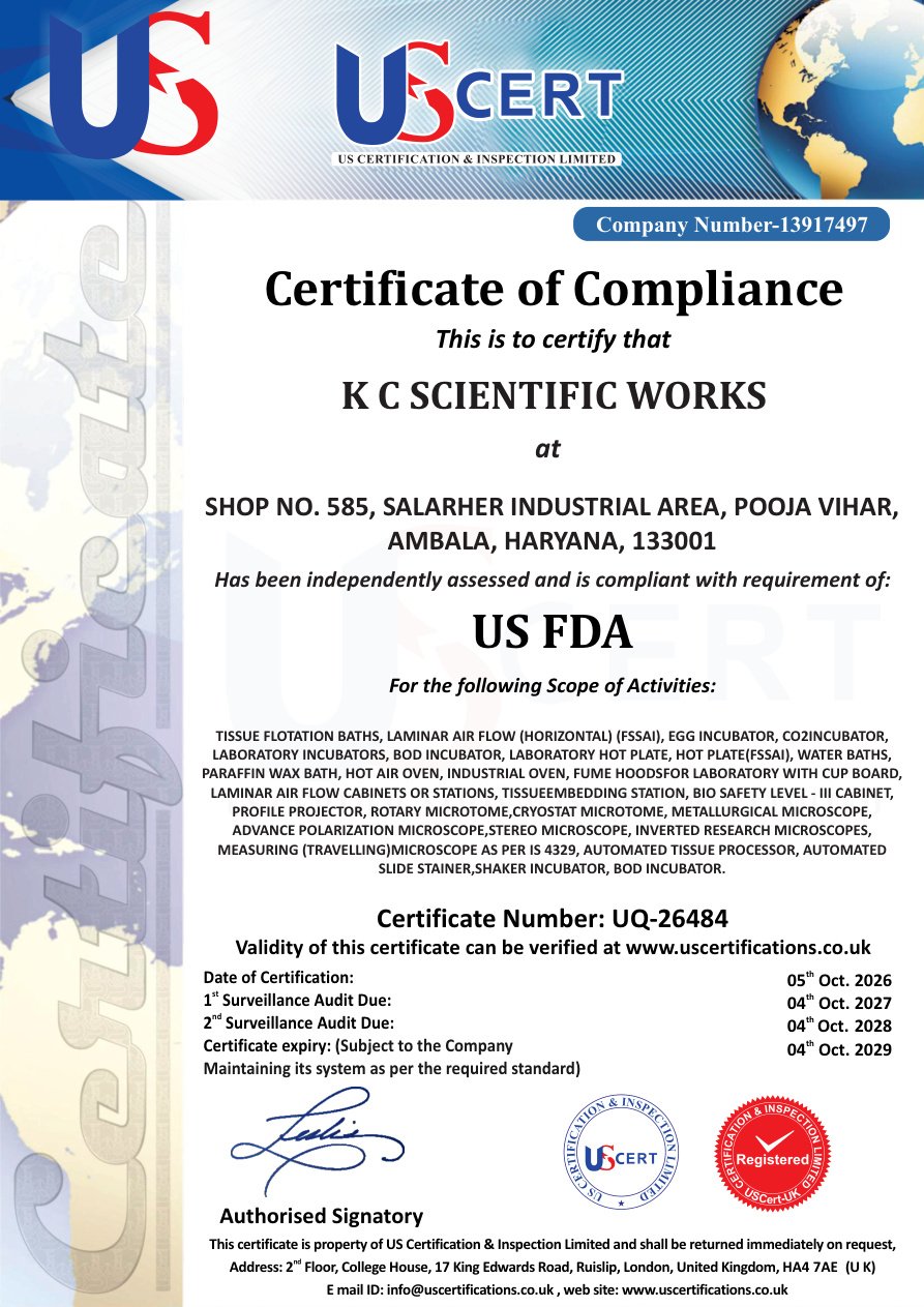 US FDA certificate